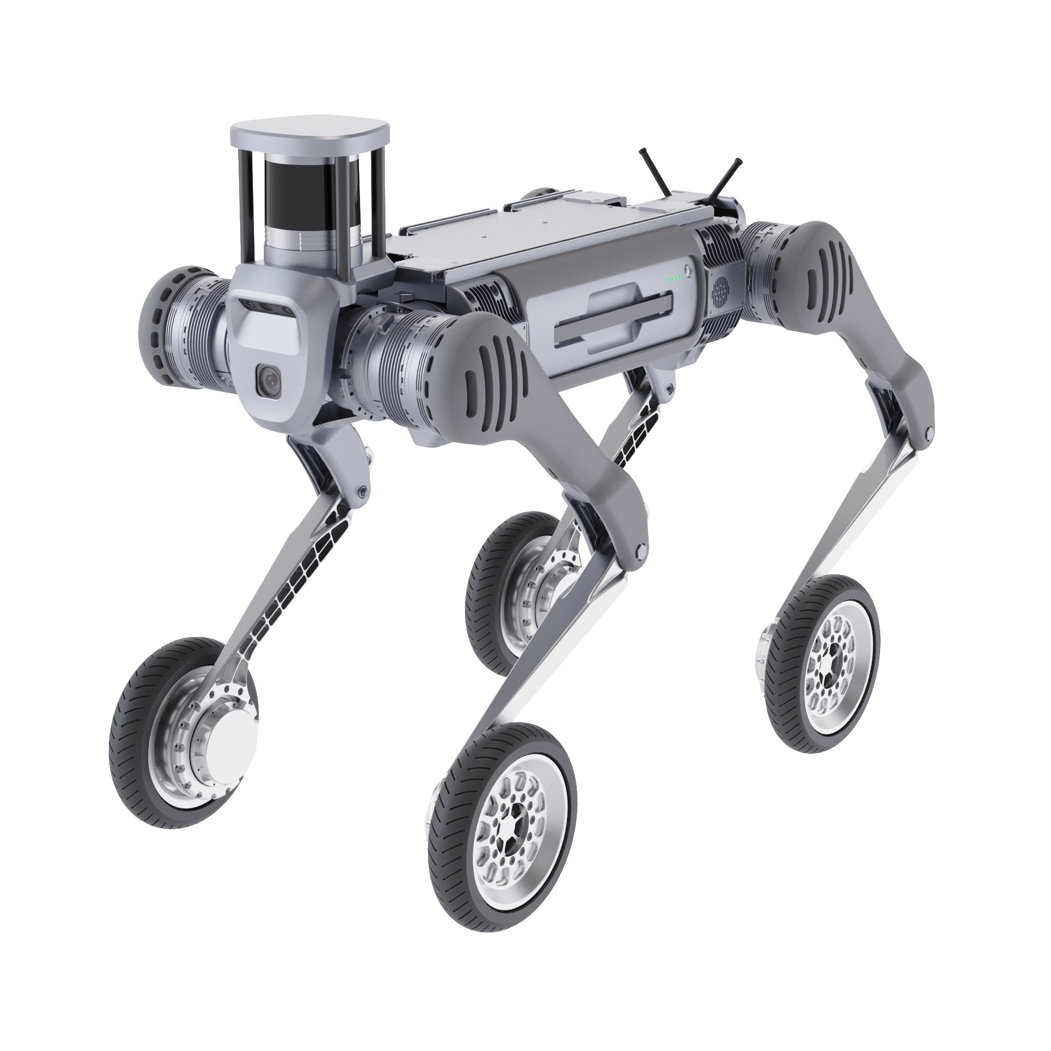 Unitree B2-W Industry Grade Quadruped Robot Dog with Wheels Basic B2-W Kit with Battery, Navigation Kit
