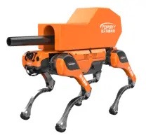 Topsky High-speed fan firefighting quadruped robot dog